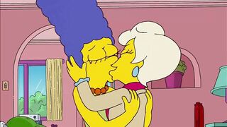 The Simpsons - Lindsey Naegle Kiss Marge Simpson