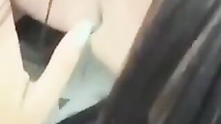 Passionate lesbian kissing