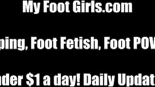 Start worshiping my feet, slave girl