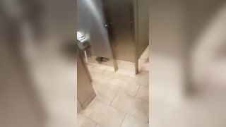 Public restroom licking