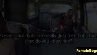 British lesbian cabbie pussylicking babe