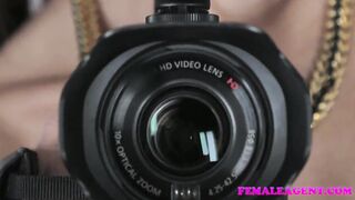 FemaleAgent Horny studs cock causes him problems