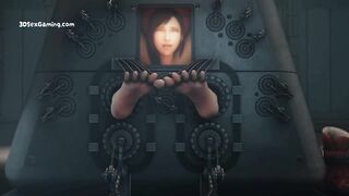 AI Robot Cum Machine Experimenting An Milking Brunette MILF - 3D Animation