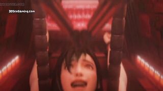 AI Robot Cum Machine Experimenting An Milking Brunette MILF - 3D Animation