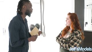 Curvy Redhead Adora Bell Seduces a Black Stud