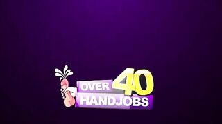 Over40Handjobs Cute Granny Sporting Terry Cock Milk handjob