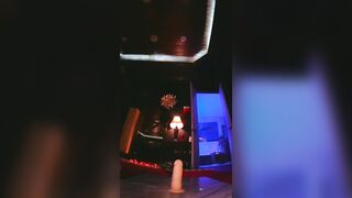 POV Big Titty Goth Riding Dildo Cowgirl