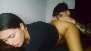 Watch me get fucked ???? young pussy filled with cum