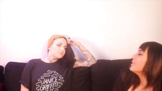 2 beautiful Brunettes enjoy Anal Games. 