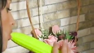 Russian babe Krista enjoying lesbian anal fun