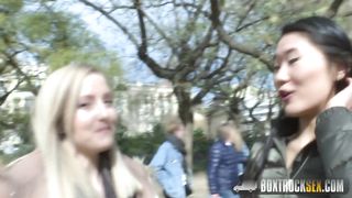 Hot Sicilia Surprises Tourist Katana with Public Lesbian Sex