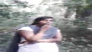 Desi Lesbo Girls Smoking in Jungle