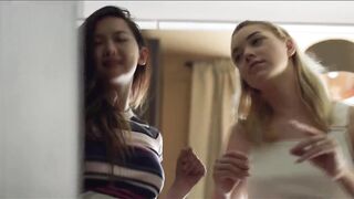 Asian teen having lesbian sex with blonde Deutsche teen 