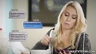 Stepmom Alexis Fawx and her lazy daughter