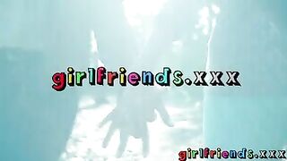 Girlfriends Kissing and spanking horny babes hot oral sex