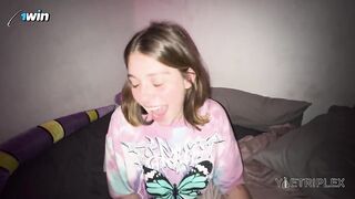 HE DOESN'T WANT ME TO RELAX. HE CHOKES ME WITH HIS COCK!