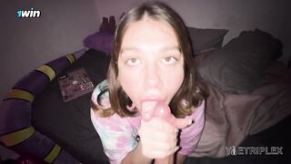 HE DOESN'T WANT ME TO RELAX. HE CHOKES ME WITH HIS COCK!