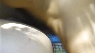 Threesome Sex in Park with a Nymphomaniac Girl Who Takes and Sucks Cocks with Pleasure