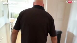 Cheating German girlfriend gets fucked in mouth & pussy by older guy while boyfriend films her - MyDirtyHobby