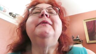 Gum chewing and blowing by Naughty Nurse Vicki