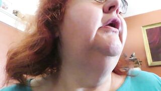 Gum chewing and blowing by Naughty Nurse Vicki