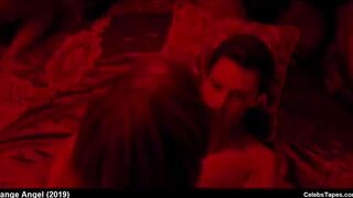 Bella Heathcote & Laine Neil nude & hot group orgy in movie