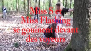Miss Flashing59 et Miss S se gouinent en foret - 2