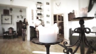 German Gothic Lesbian Threesome