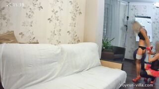 Blonde seduces a young horny blonde