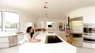 VR Porn - Two Lesbian Roommates Finally Make Out 