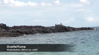 a la plage avec ma copine pour les voyeurs sur ma cam direct