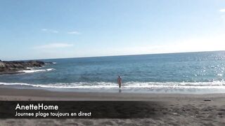 a la plage avec ma copine pour les voyeurs sur ma cam direct