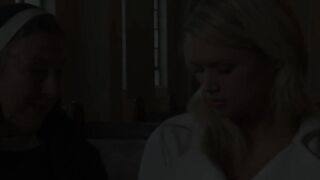 Lesbian girlfriend gives into oral temptation