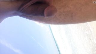 Big dick on the beach for couple 