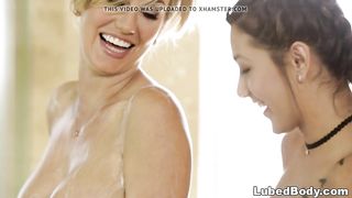 Brett Rossi and her nuru masseuse Jaye Summers