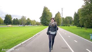 Jeny Smith black pantyhose pretend to be leggings