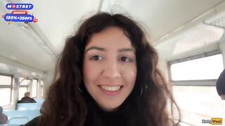 Stranger Helped Me Cum On Public Train And Walks Around Carriages With Cum On Face - CUMWALK