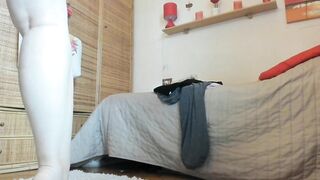 Beautiful Italian MILF gets her ass split with big rubber cocks