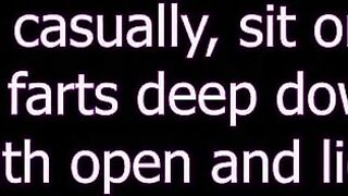 Face Farting and Face Sitting a Mummified Slave... Swallow My Farts and Lick My Asshole