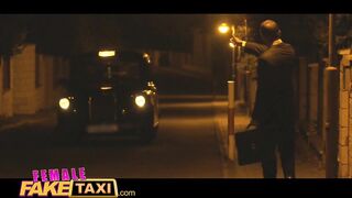 Female Fake Taxi Tourist creampies and gets a wet pussy