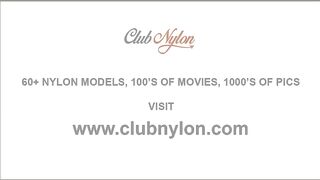 Lesbian sluts fingering in sexy nylons suspenders panties