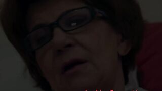 Hairypussy granny orally pleasured by teen 