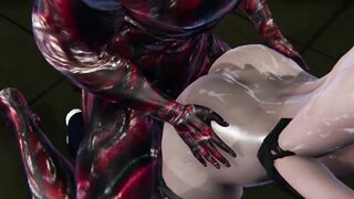 Resident Evil - Jill Valentine Zombie Gangbang (BJ, Doggy, Riding, Creampie, DP, Facial)