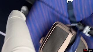 Risky Public Jerking Off On A Plane Full Of People - Public Dick Flashing