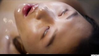 Extreme Hentai Cumflation - Asian Joanna Wei Bondage Anime Sex with Multiple Creampies