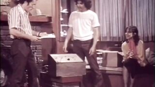 Orgy of Fantastic Vintage Busty Teens with Hairy Pussy Fucked and Cummed in Mouth by Big Cocks