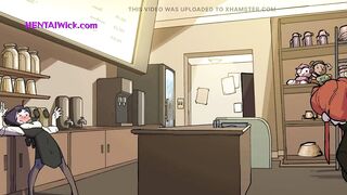Chubby Barista MILF with Giant Lactating Boobs - 3D Cartoon Parody HQ