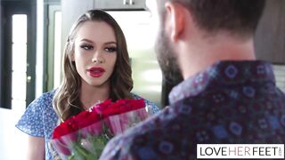 Naomi Swann gives feet and anal treat for Valentines Day