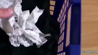 stepsis Caught Step-Bro With her Thong and Help With Fuck