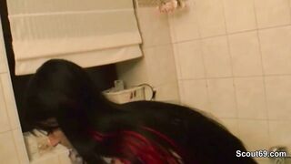 stepsis Caught Step-Bro With her Thong and Help With Fuck